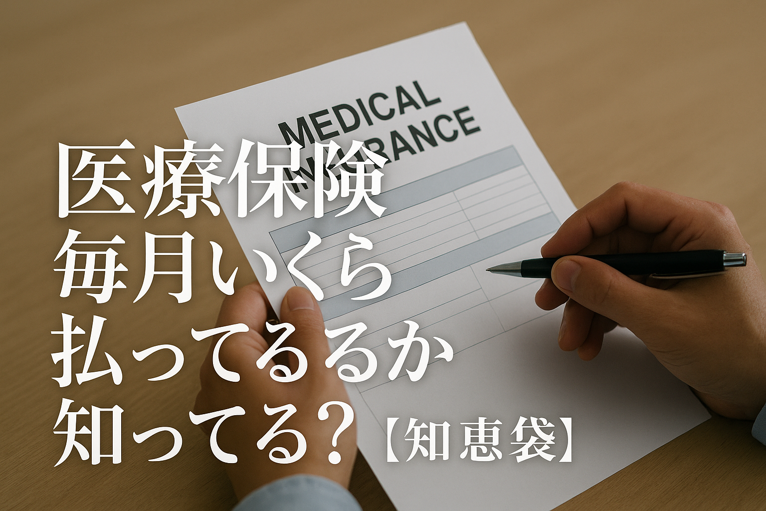 医療保険毎月いくら払ってるか知ってる？【知恵袋】