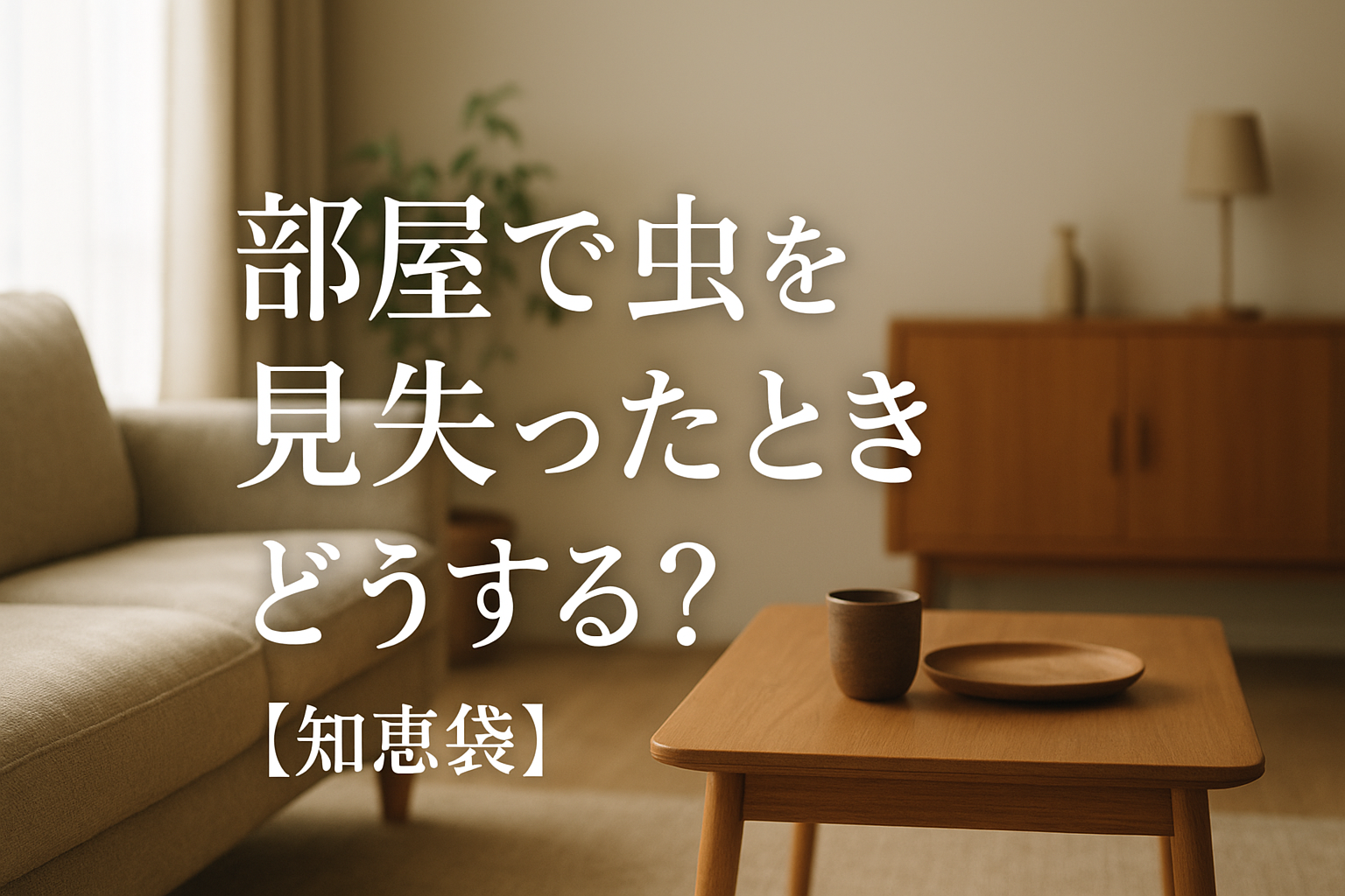 部屋で虫を見失ったときどうする？【知恵袋】