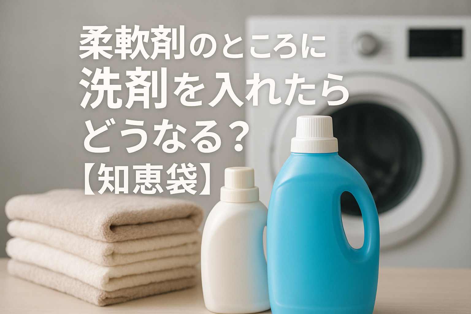 柔軟剤のところに洗剤を入れたらどうなる？【知恵袋】
