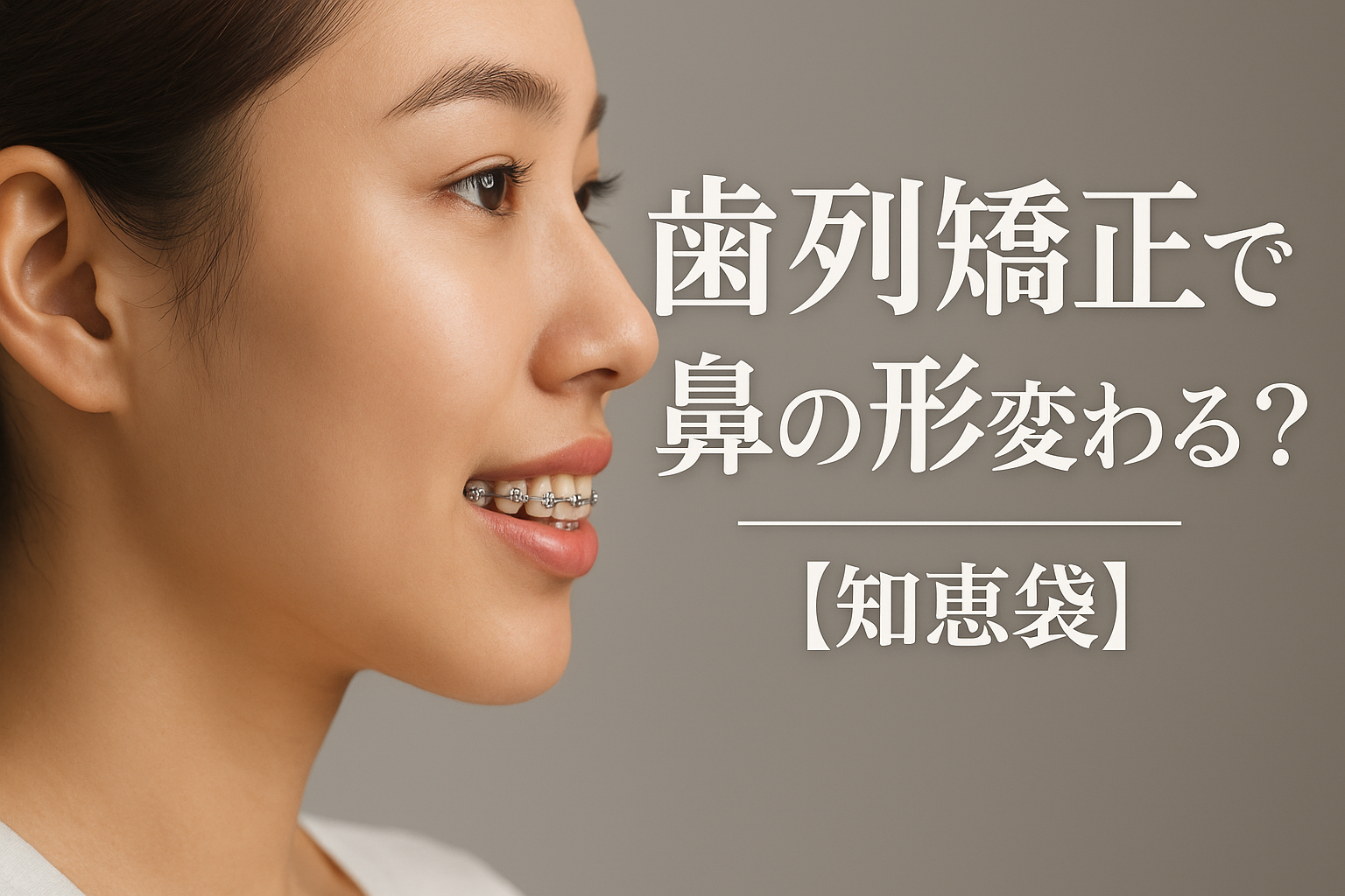 歯列矯正で鼻の形変わる?【知恵袋】