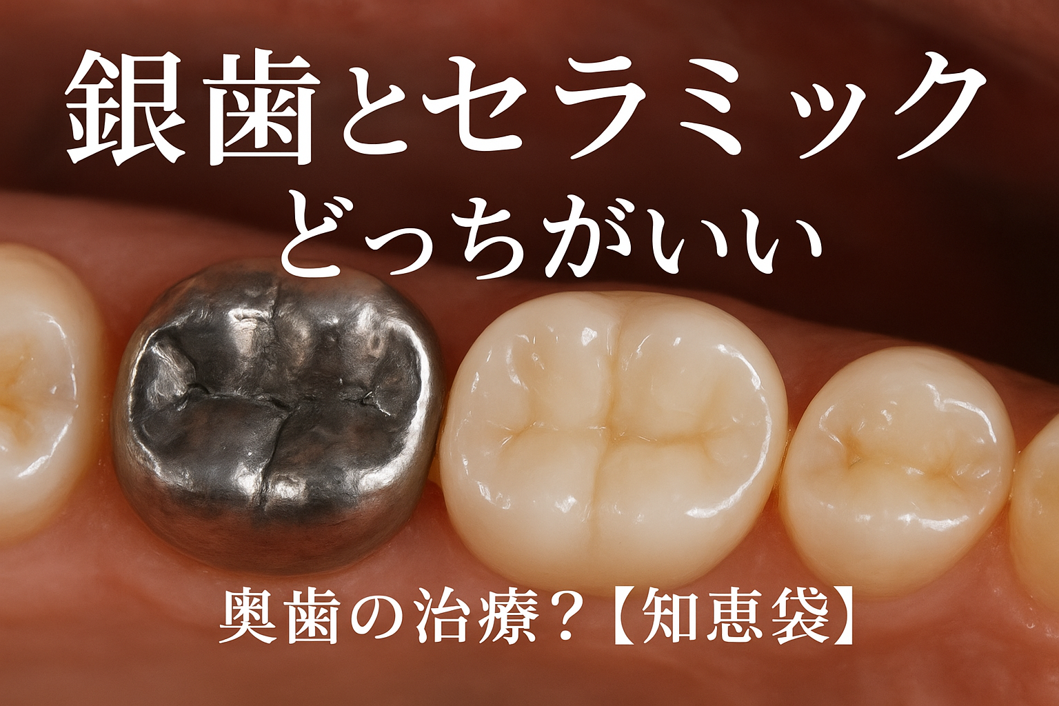 銀歯とセラミックどっちがいい奥歯の治療？【知恵袋】