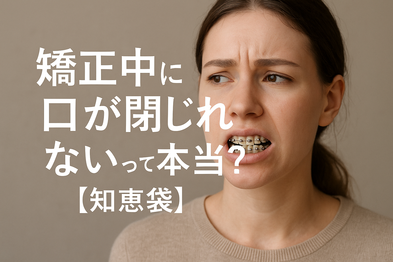 矯正中に口が閉じれないって本当？【知恵袋】
