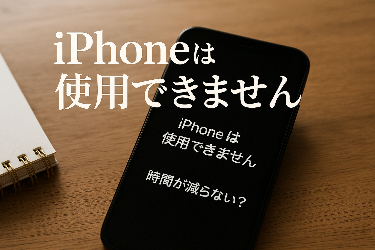 iPhoneは使用できません時間が減らない？【知恵袋】