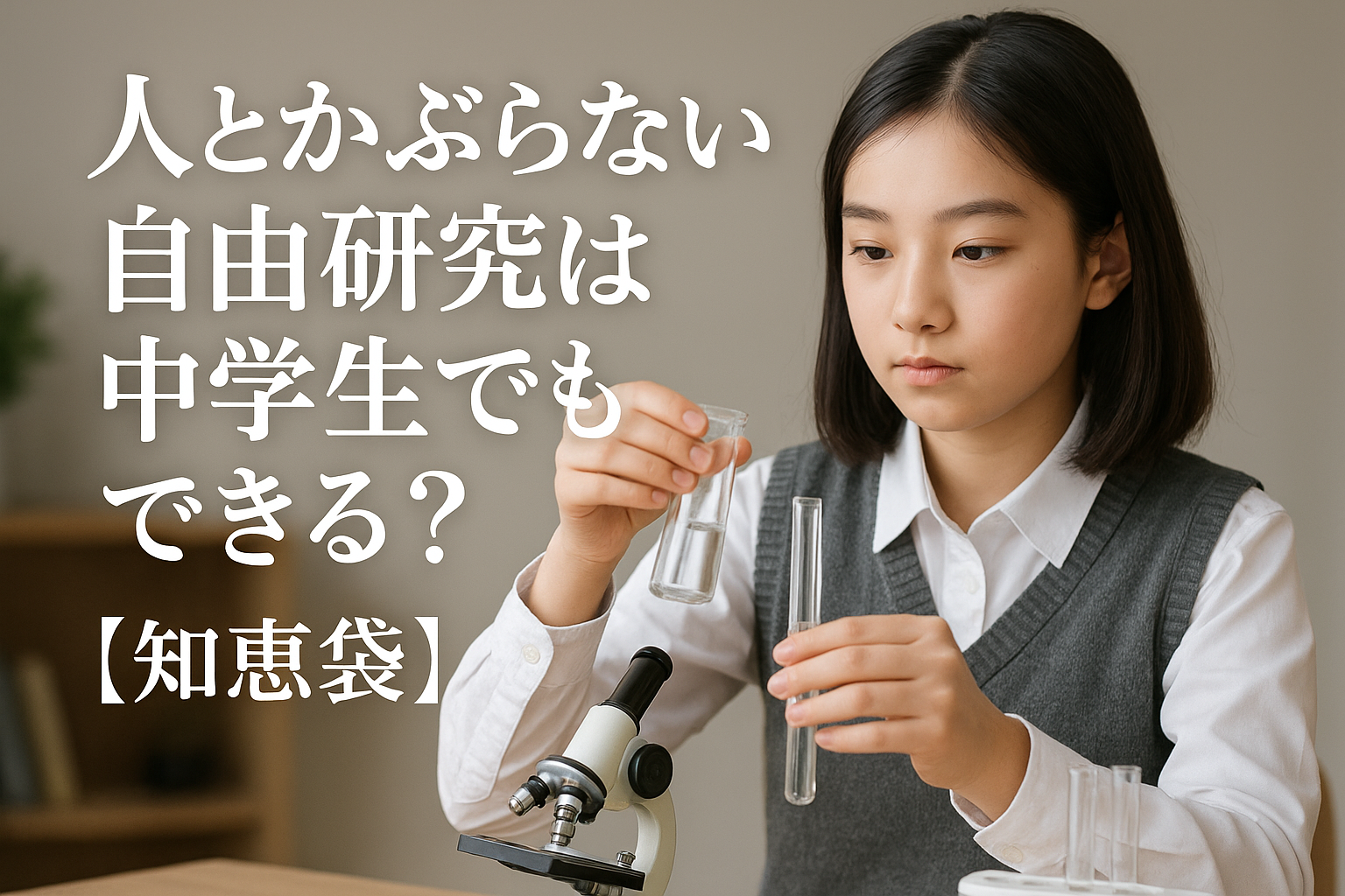 人とかぶらない自由研究は中学生でもできる？【知恵袋】