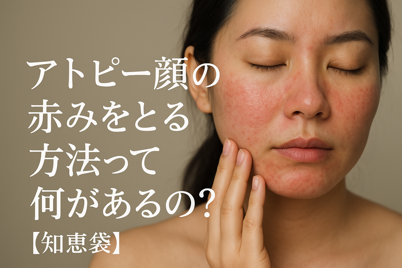 アトピー顔の赤みをとる方法って何があるの？【知恵袋】