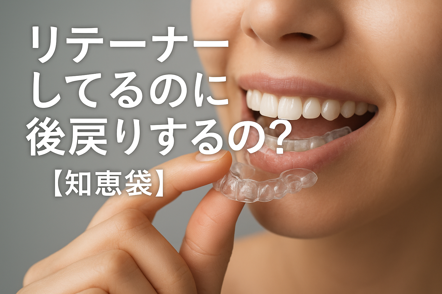 リテーナーしてるのに後戻りするの？【知恵袋】