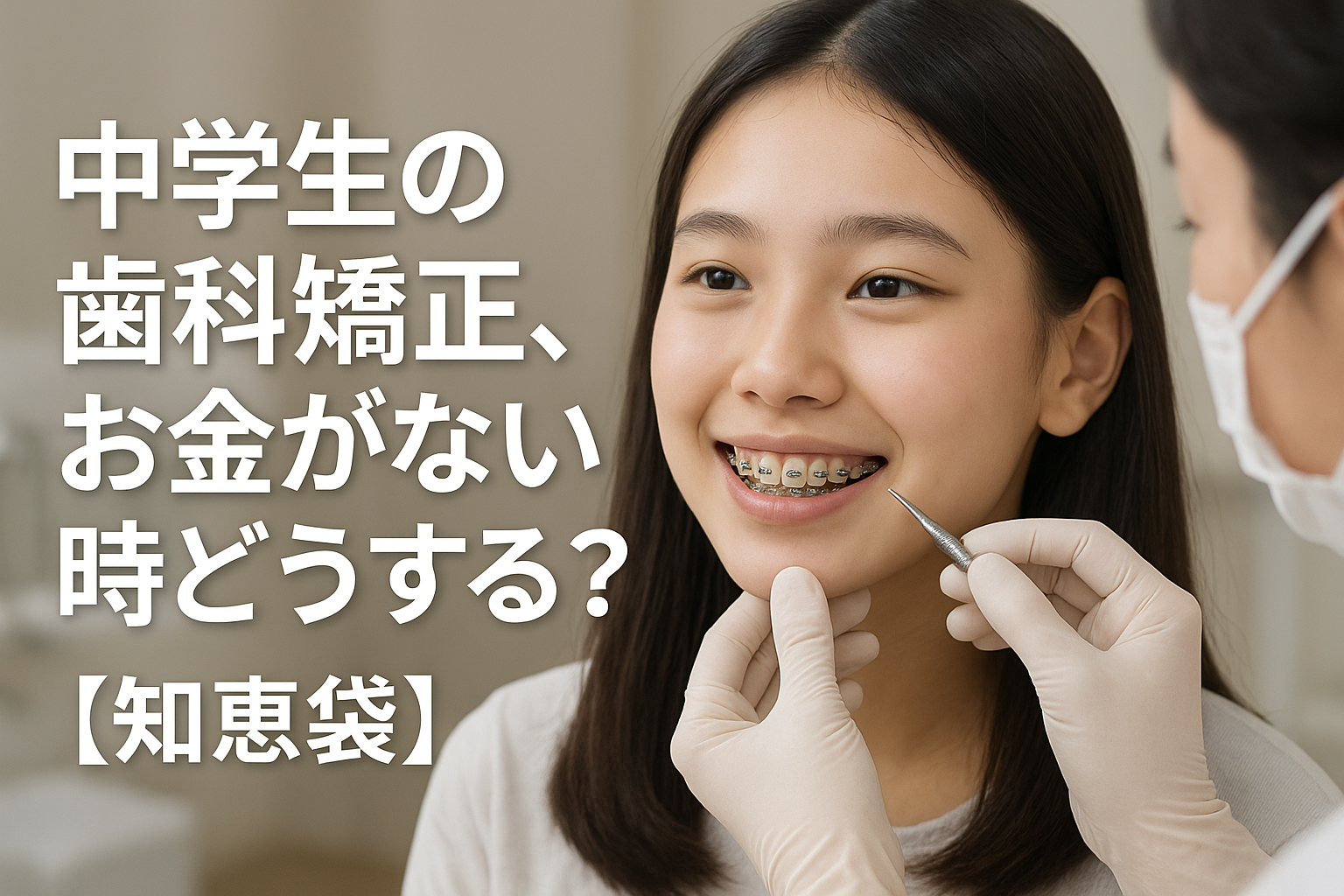 中学生の歯科矯正、お金がない時どうする？【知恵袋】