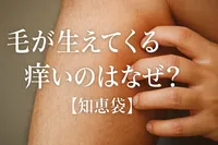 毛が生えてくると痒いのはなぜ？【知恵袋】