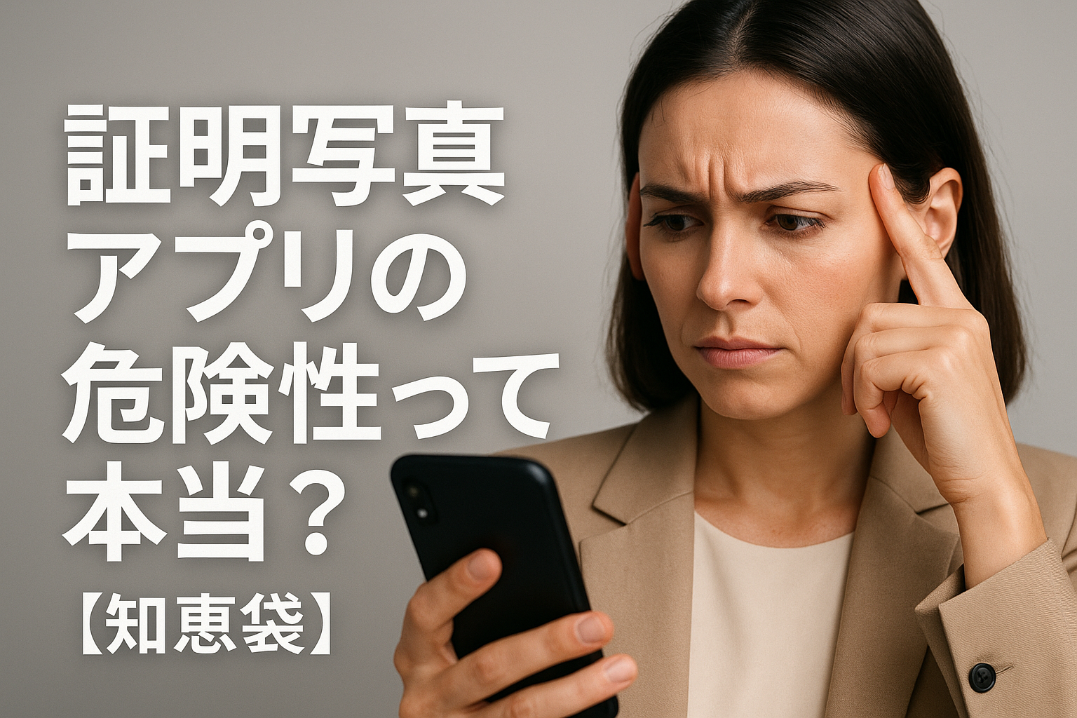 証明写真アプリの危険性って本当？【知恵袋】