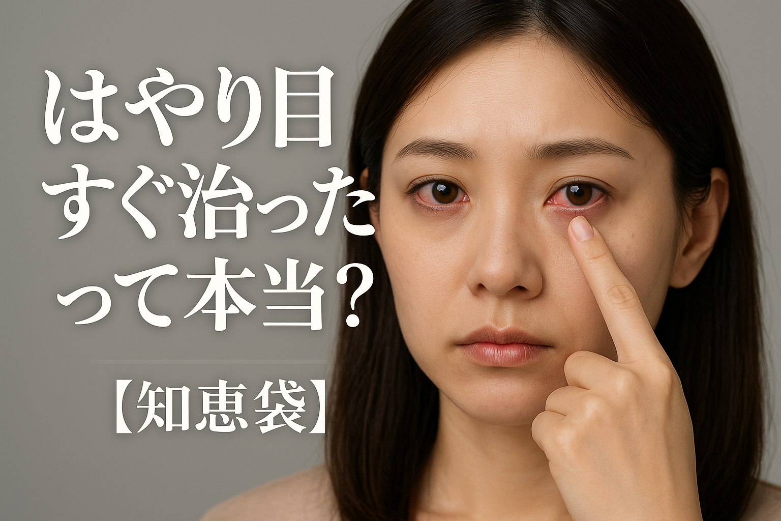 はやり目すぐ治ったって本当？【知恵袋】