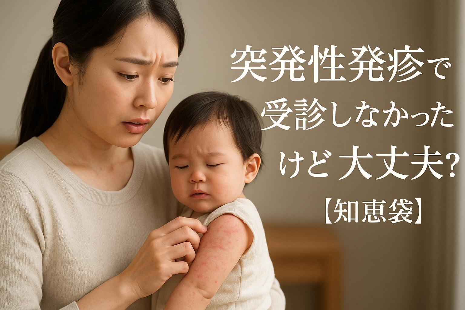 突発性発疹で受診しなかったけど大丈夫？【知恵袋】