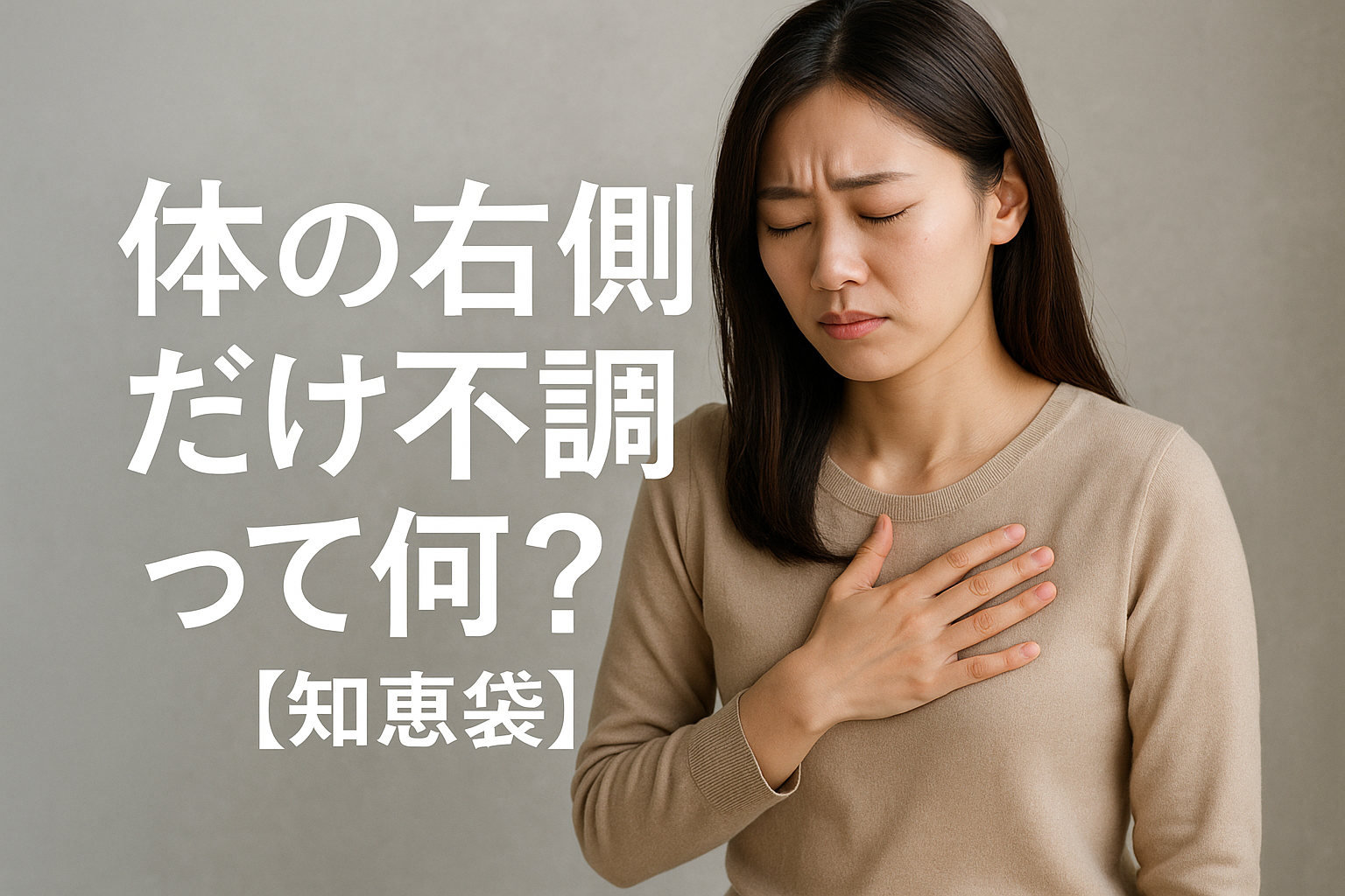 体の右側だけ不調って何？【知恵袋】