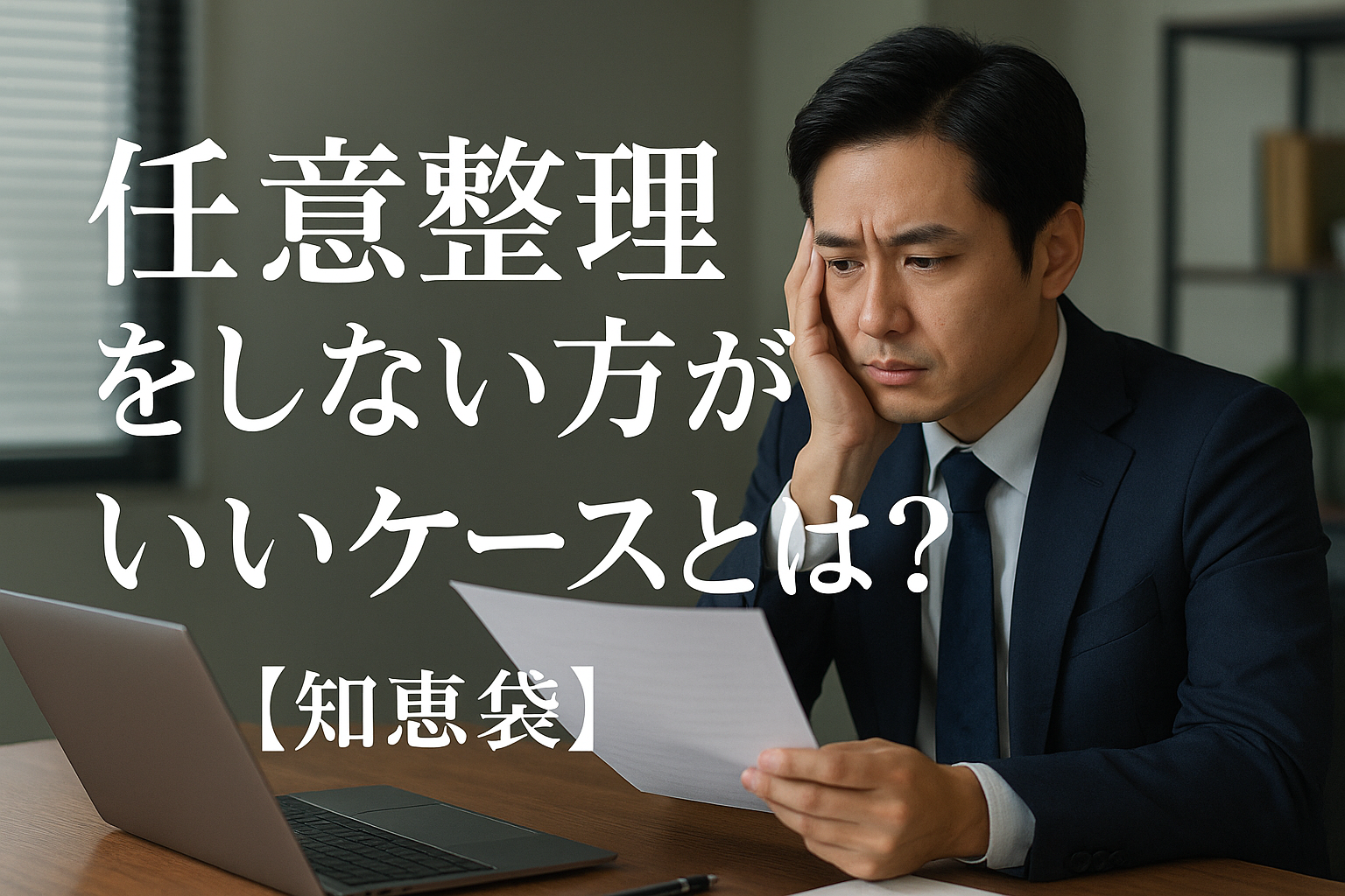 任意整理をしない方がいいケースとは？【知恵袋】