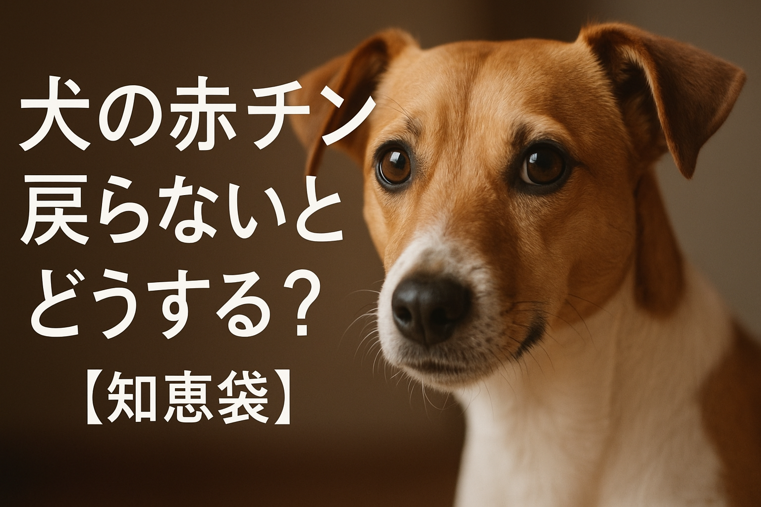 犬の赤チン戻らないときどうする？【知恵袋】