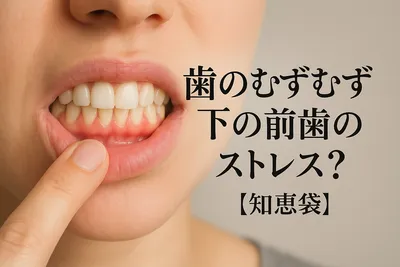 歯のむずむずは下の前歯のストレス？【知恵袋】