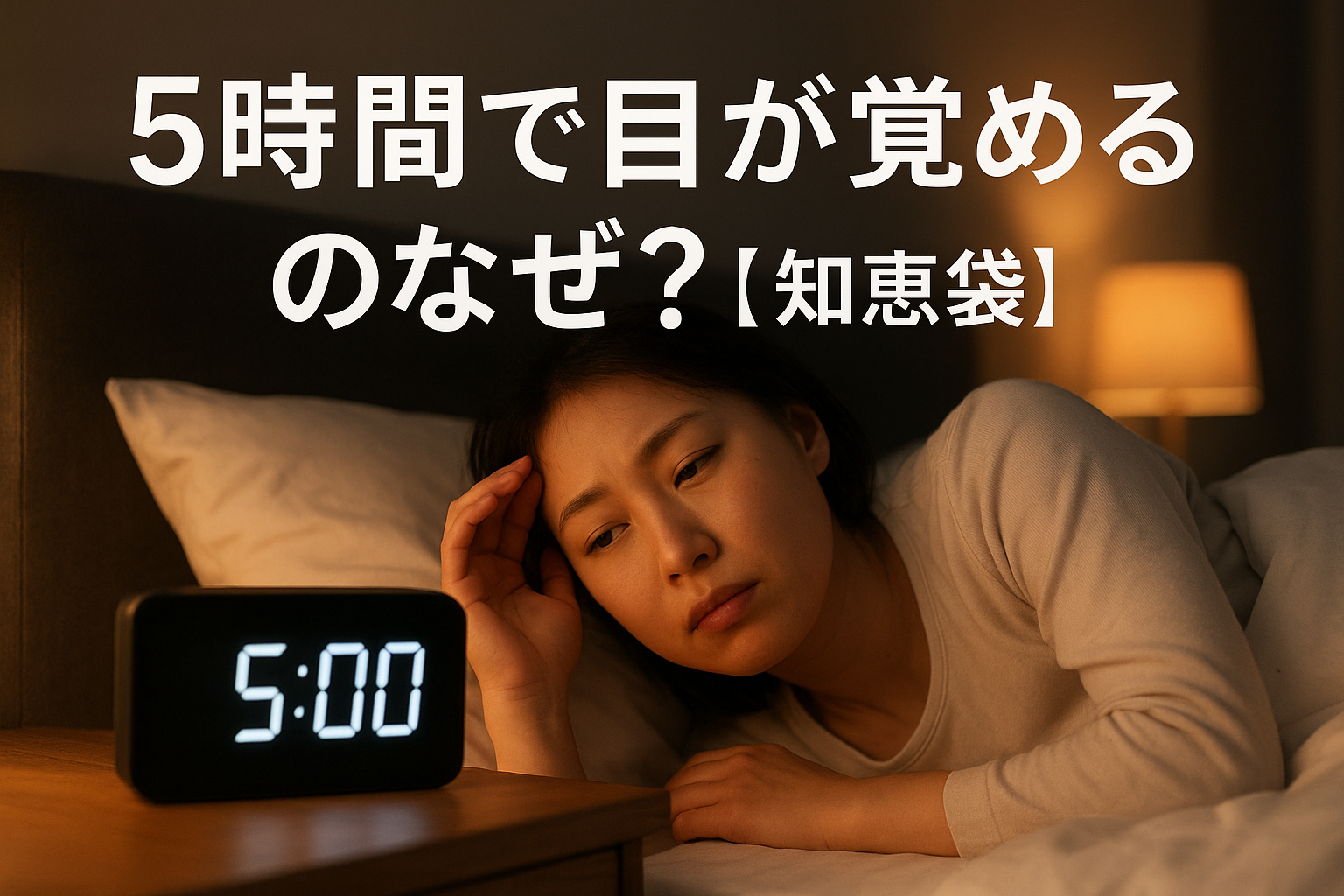 5時間で目が覚めるのはなぜ？【知恵袋】