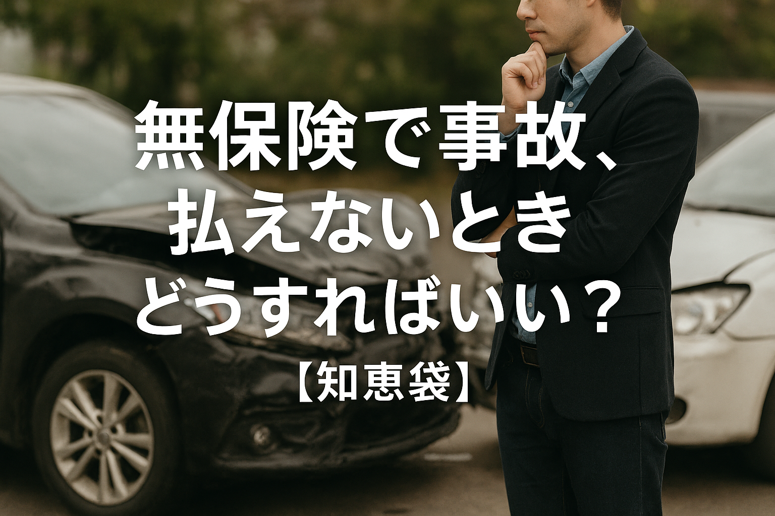 無保険で事故、払えないときどうすればいい？【知恵袋】