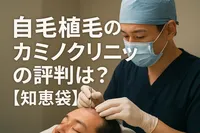 自毛植毛のカミノクリニックの評判は？【知恵袋】