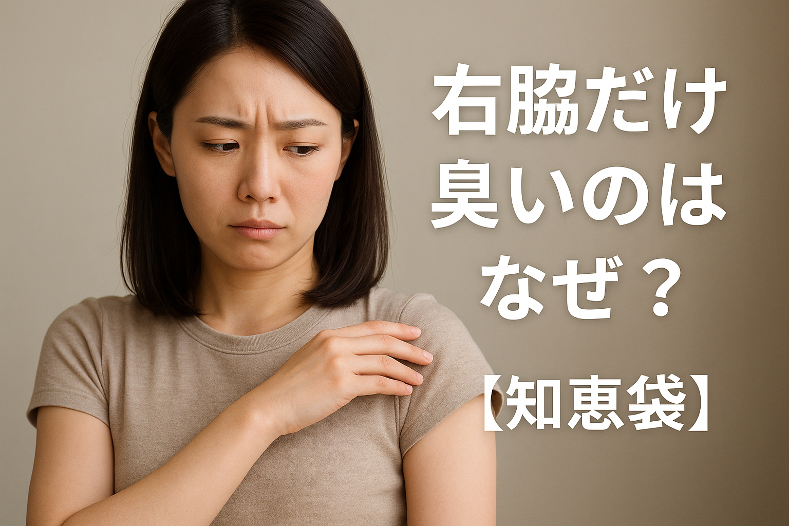 右脇だけ臭いのはなぜ？【知恵袋】
