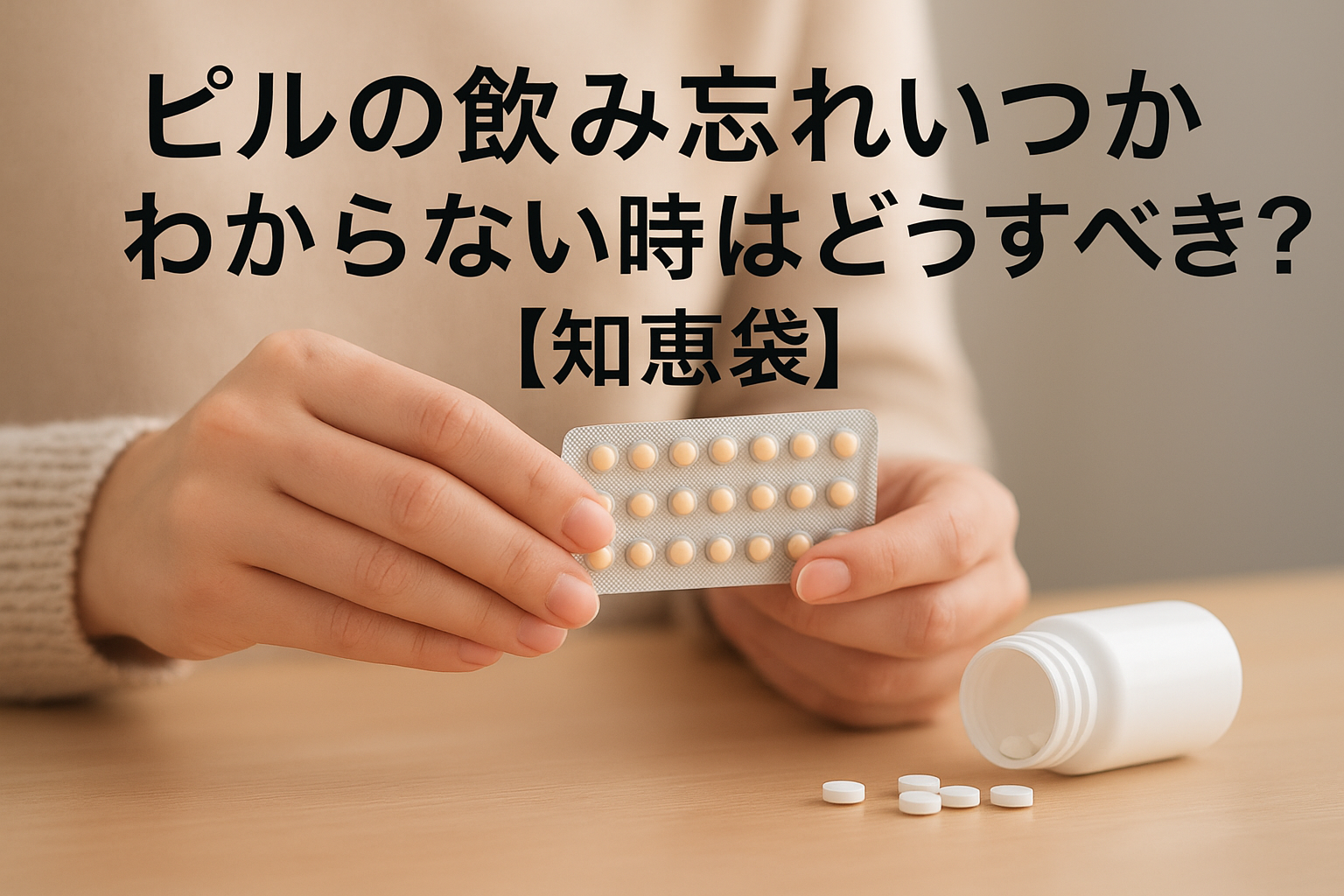 ピルの飲み忘れいつかわからない時はどうすべき?【知恵袋】