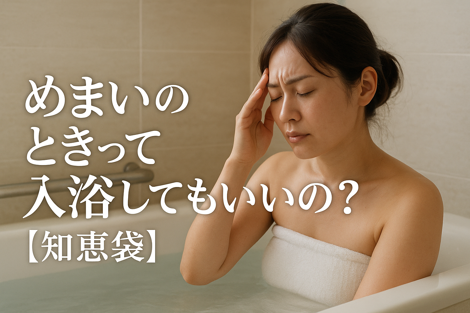 めまいのときって入浴してもいいの？【知恵袋】
