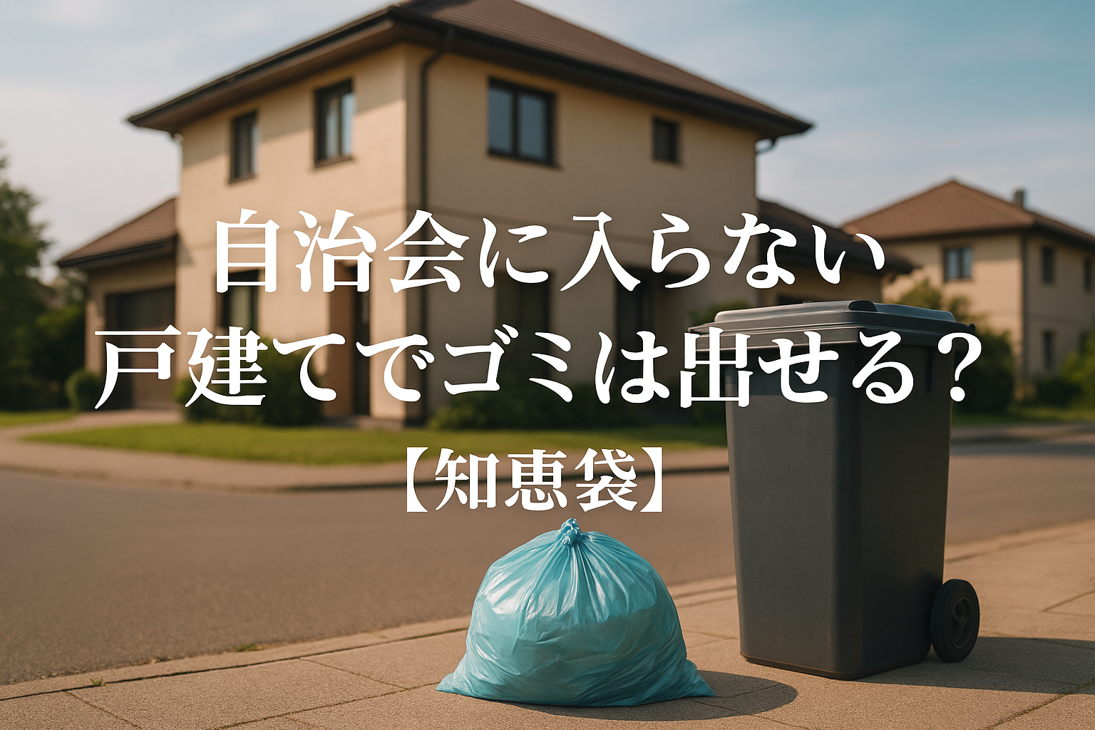 自治会に入らない戸建てでゴミは出せる？【知恵袋】