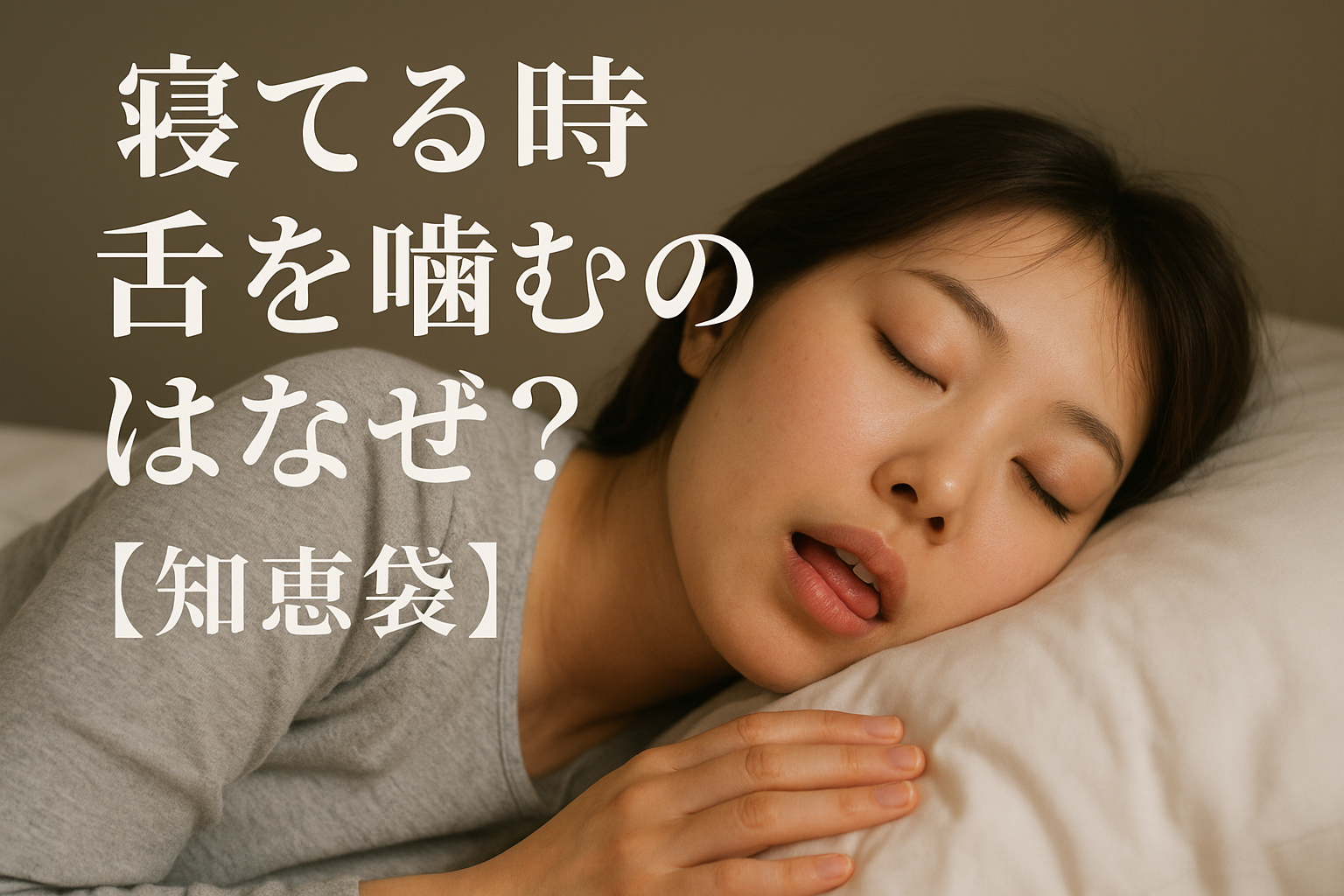 寝てる時舌を噛むのはなぜ？【知恵袋】