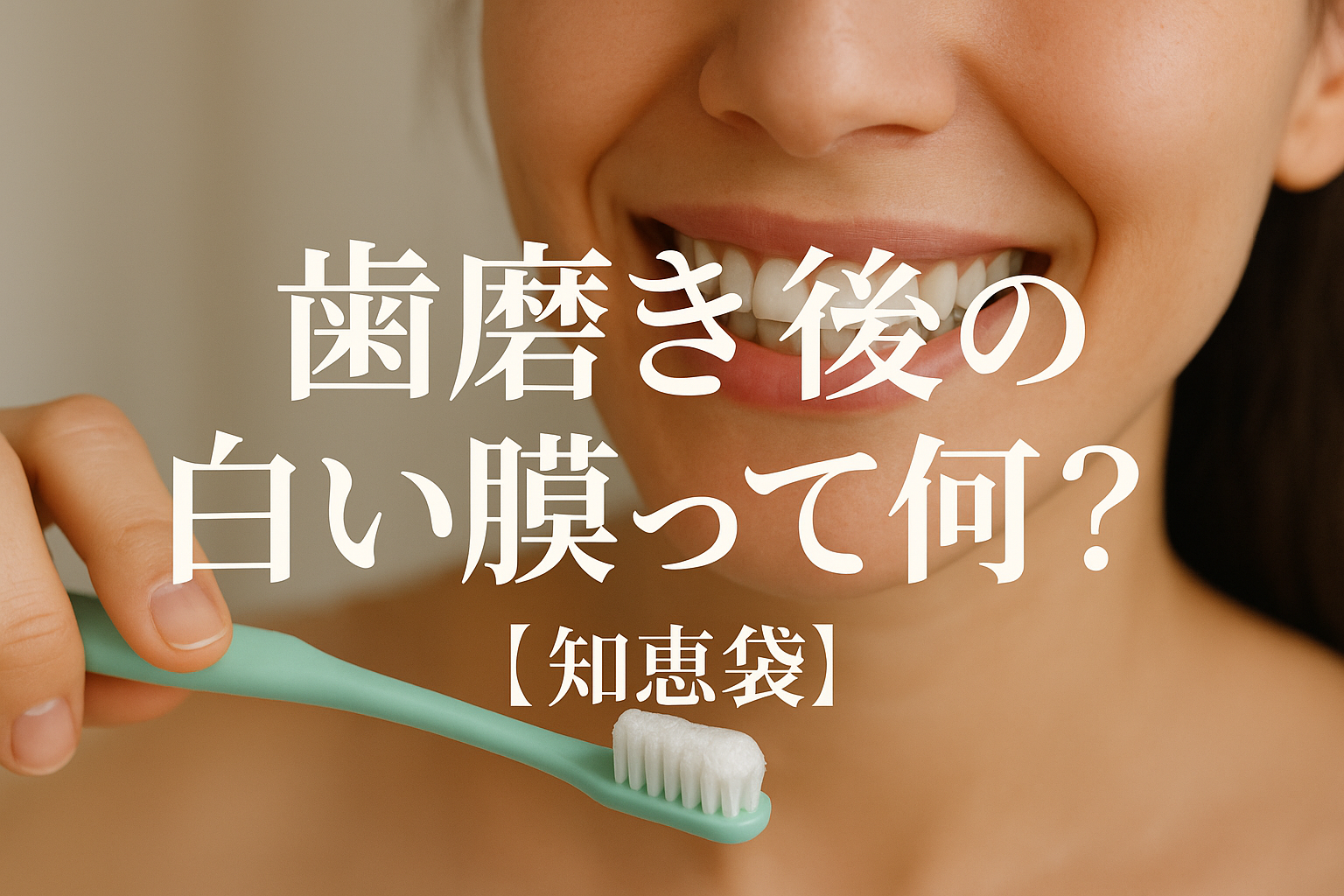 歯磨き後の白い膜って何？【知恵袋】