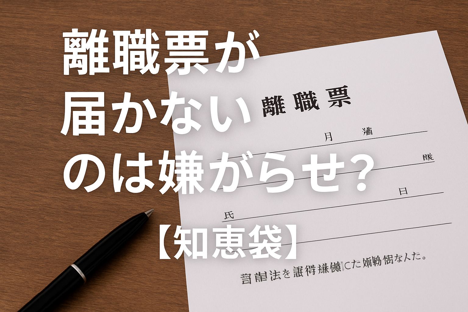 離職票が届かないのは嫌がらせ？【知恵袋】
