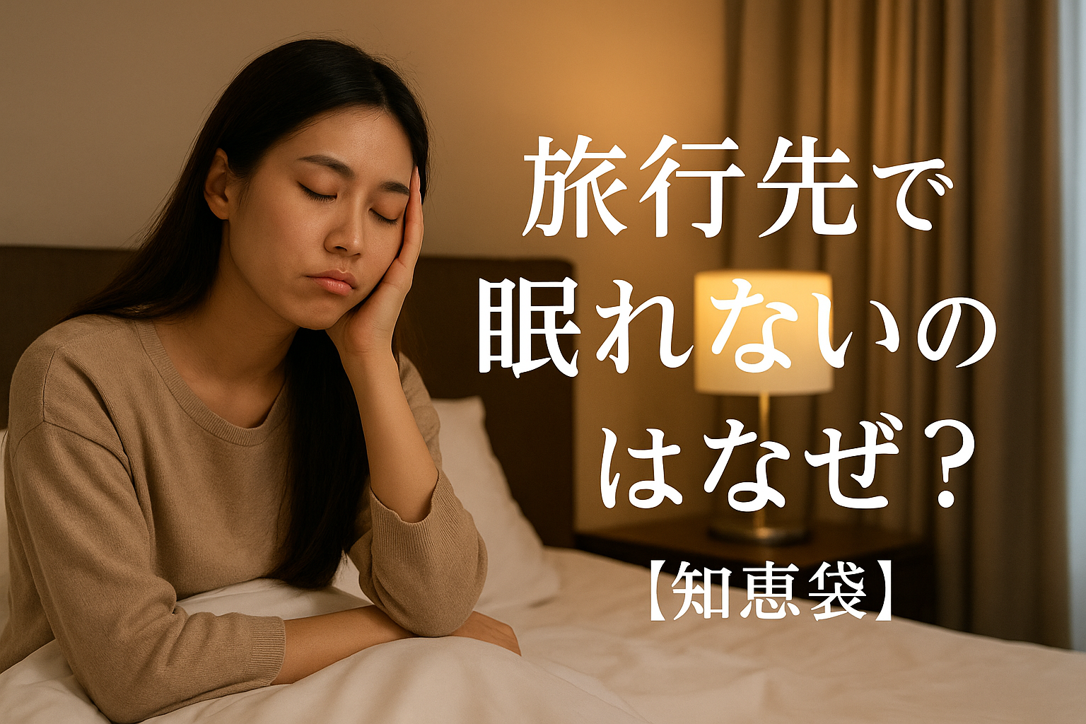 旅行先で眠れないのはなぜ？【知恵袋】