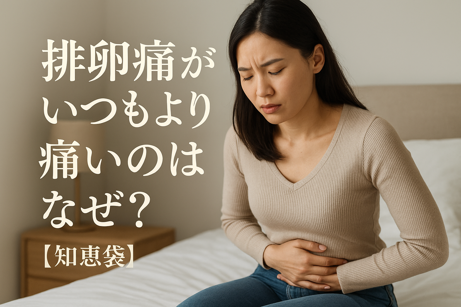 排卵痛がいつもより痛いのはなぜ?【知恵袋】