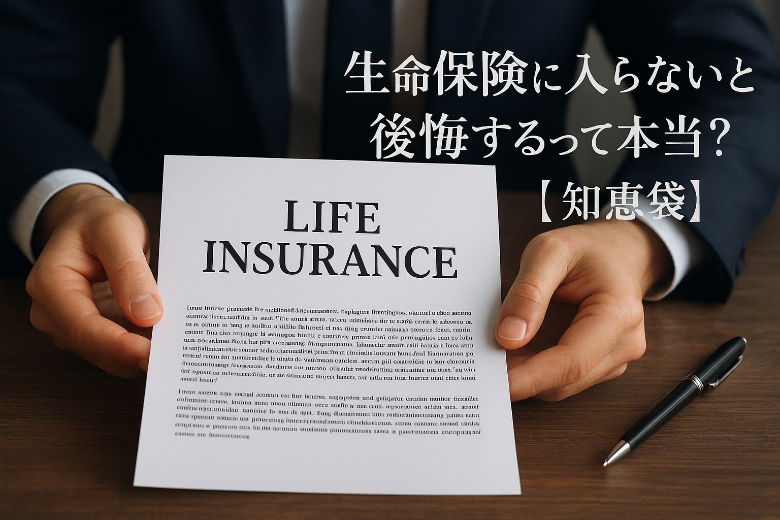 生命保険に入らないと後悔するって本当？【知恵袋】