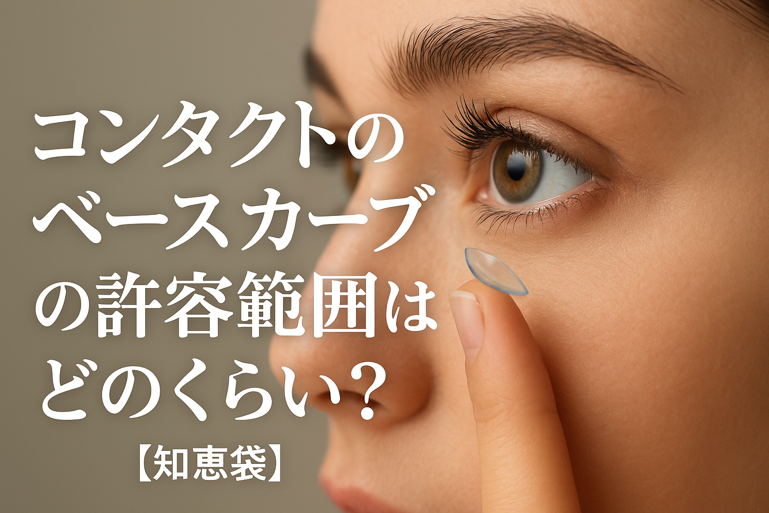 コンタクトのベースカーブの許容範囲はどのくらい？【知恵袋】
