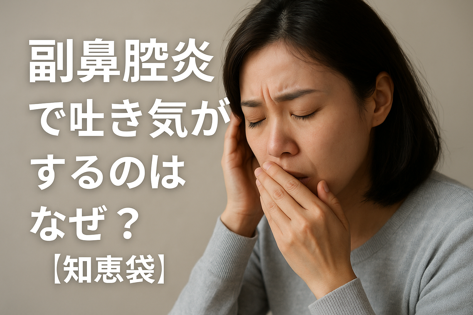 副鼻腔炎で吐き気がするのはなぜ？【知恵袋】