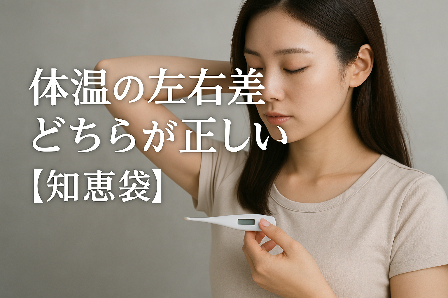 体温の左右差、どちらが正しい？【知恵袋】