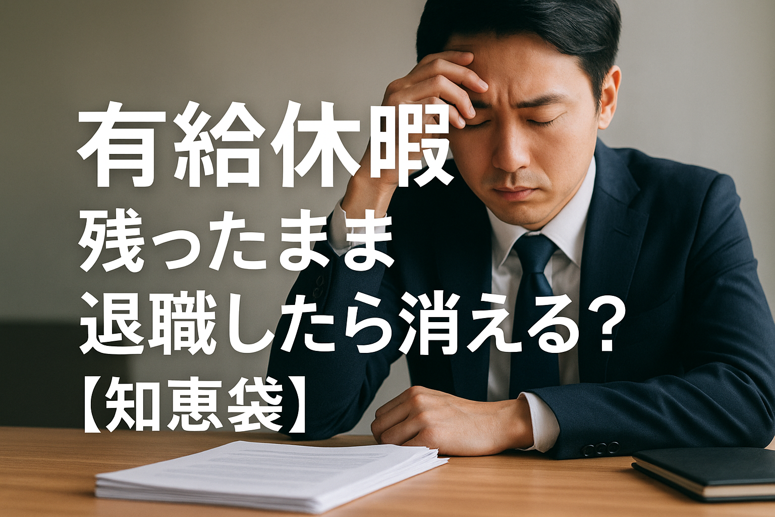 有給休暇は残ったまま退職したら消える？【知恵袋】