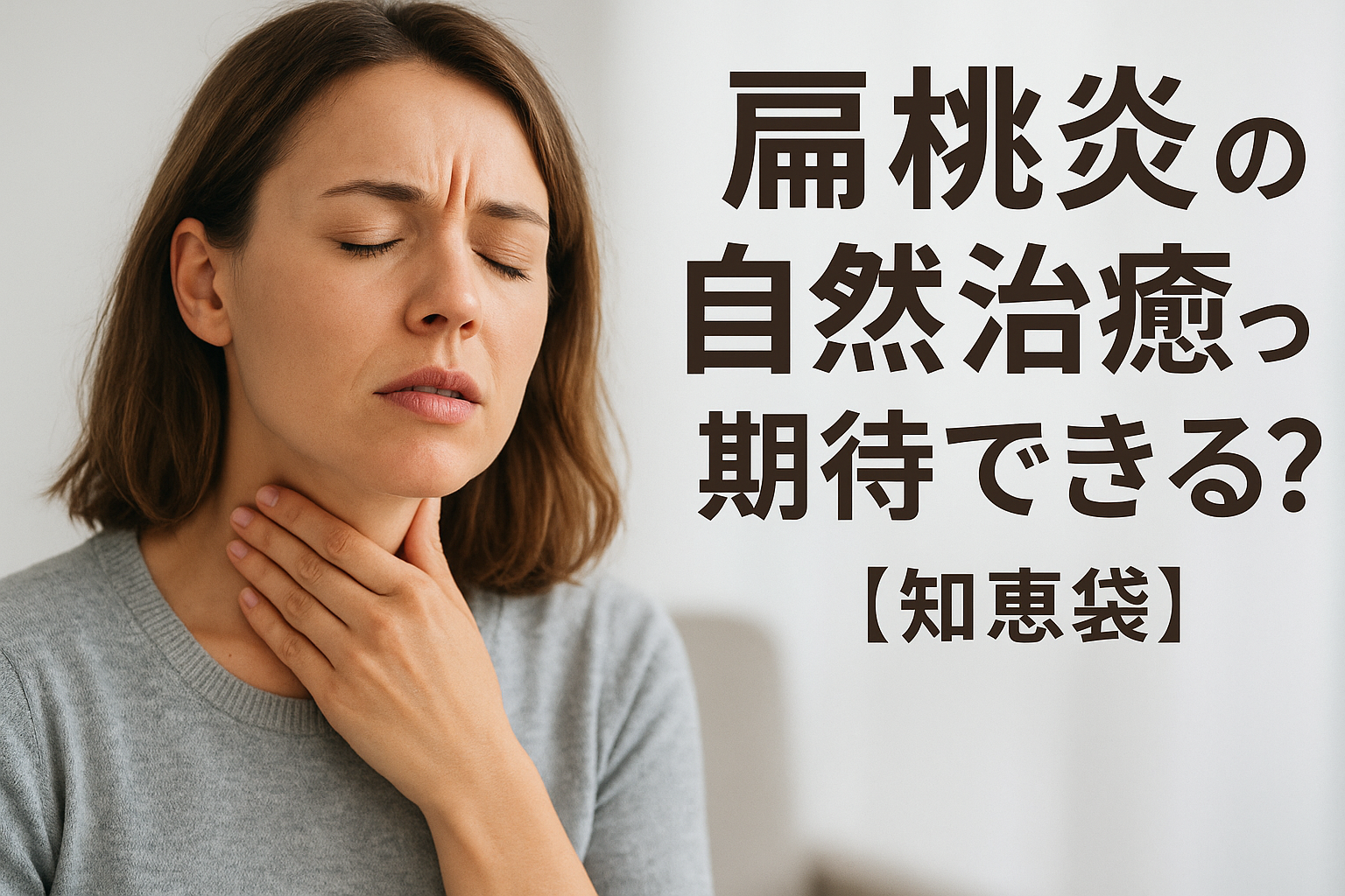 扁桃炎の自然治癒って期待できる?【知恵袋】