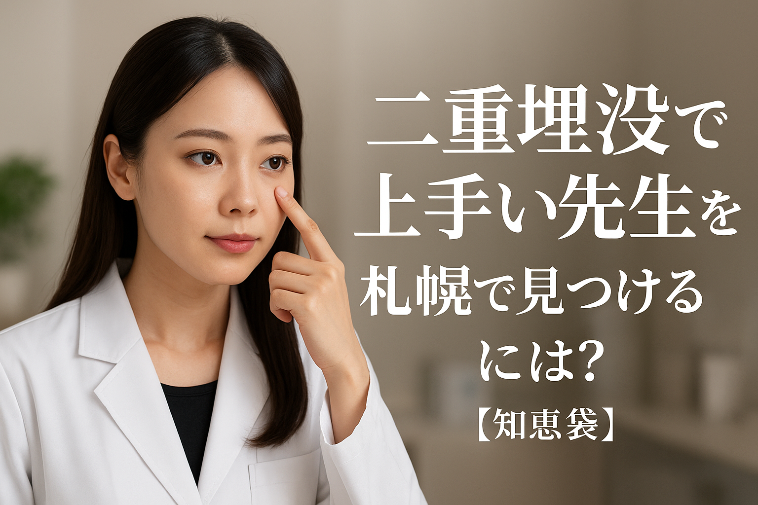 二重埋没で上手い先生を札幌で見つけるには?【知恵袋】