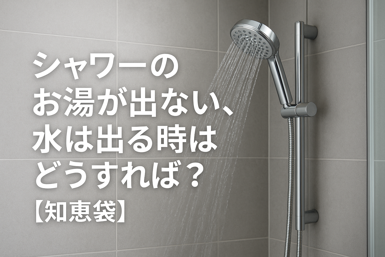 シャワーのお湯が出ない、水は出る時はどうすれば？【知恵袋】