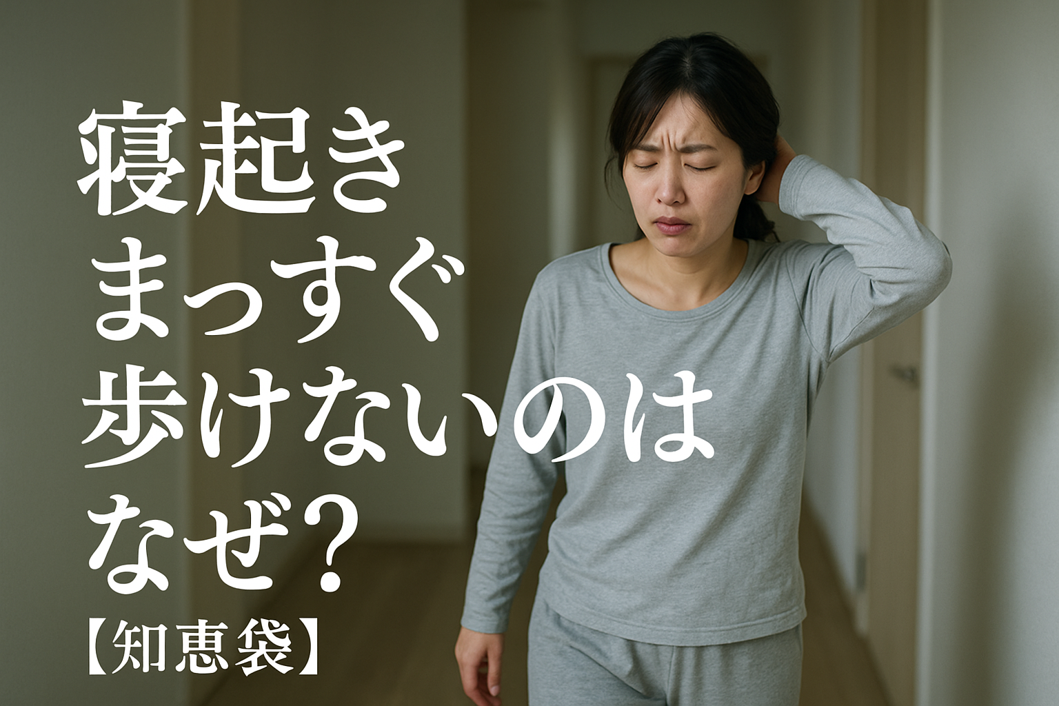 寝起きまっすぐ歩けないのはなぜ？【知恵袋】