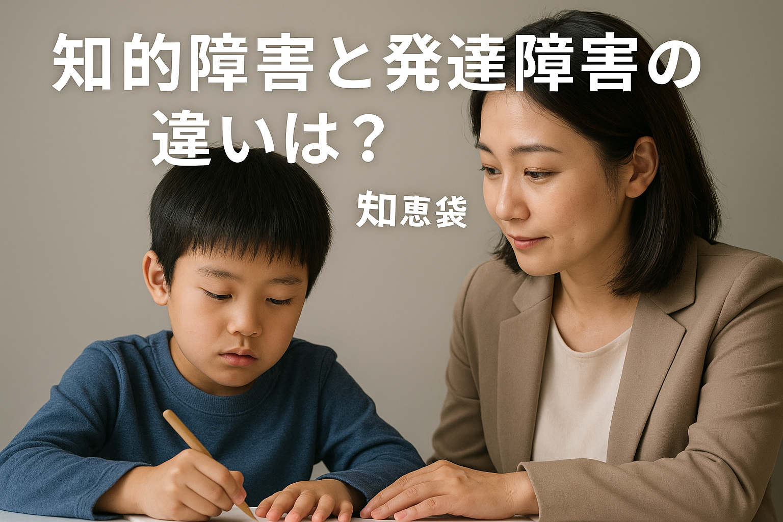 知的障害と発達障害の違いは？【知恵袋】