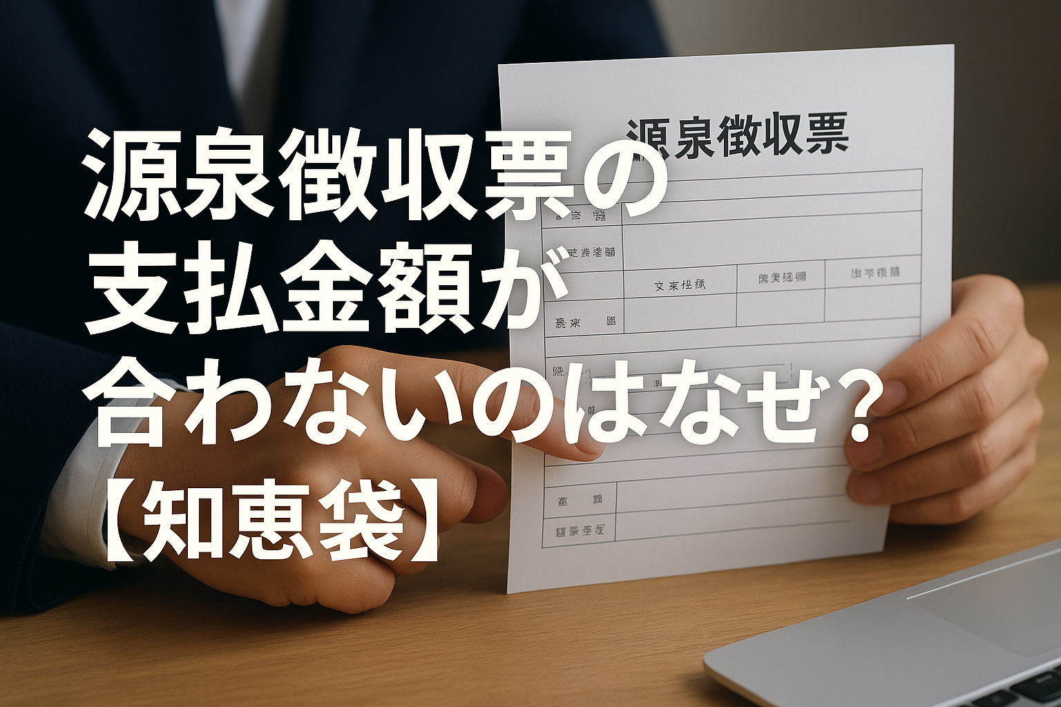源泉徴収票の支払金額が合わないのはなぜ？【知恵袋】