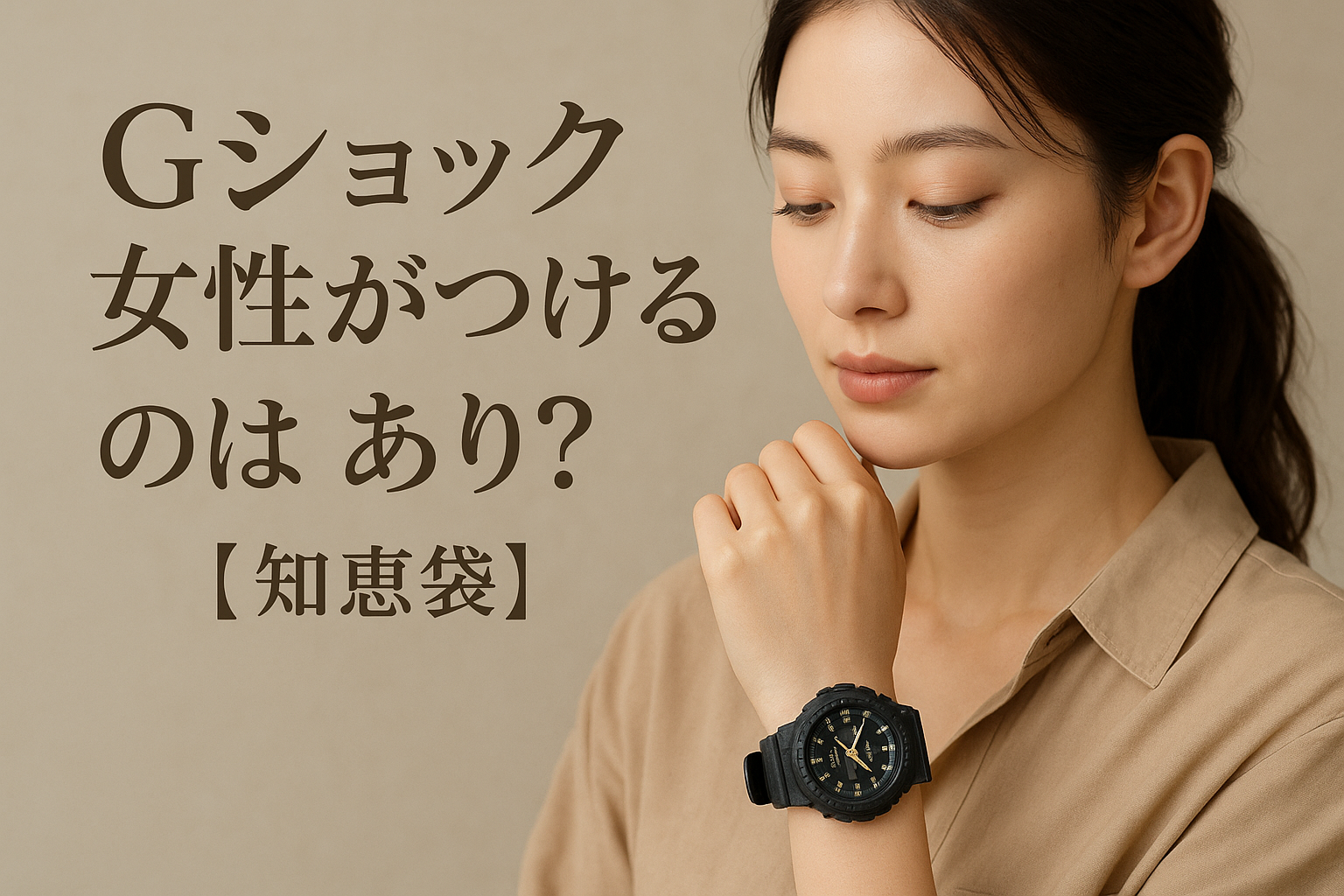 gショック女性がつけるのはあり?【知恵袋】