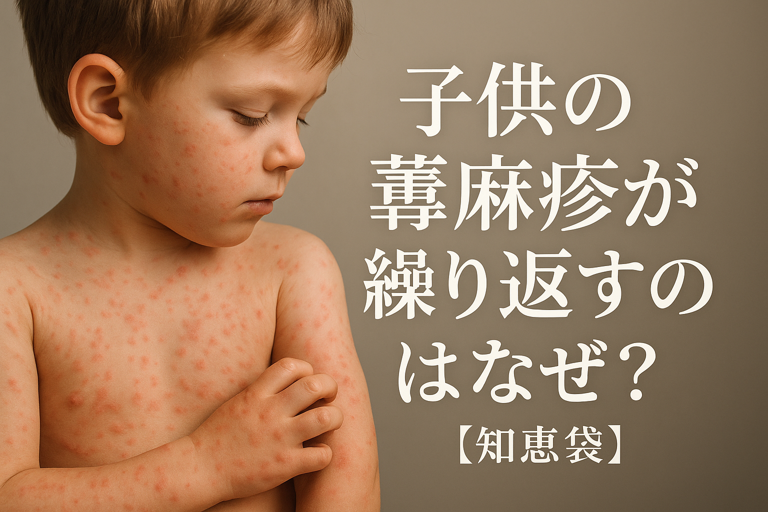 子供の蕁麻疹が繰り返すのはなぜ？【知恵袋】