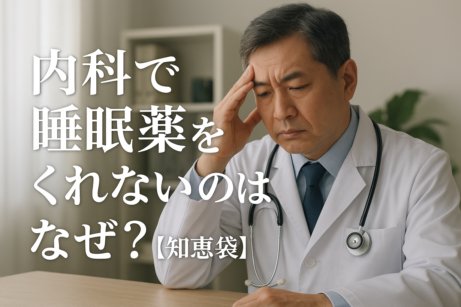 内科で睡眠薬をくれないのはなぜ？【知恵袋】