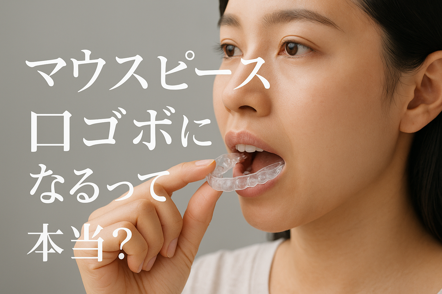 マウスピースで口ゴボになるって本当？【知恵袋】