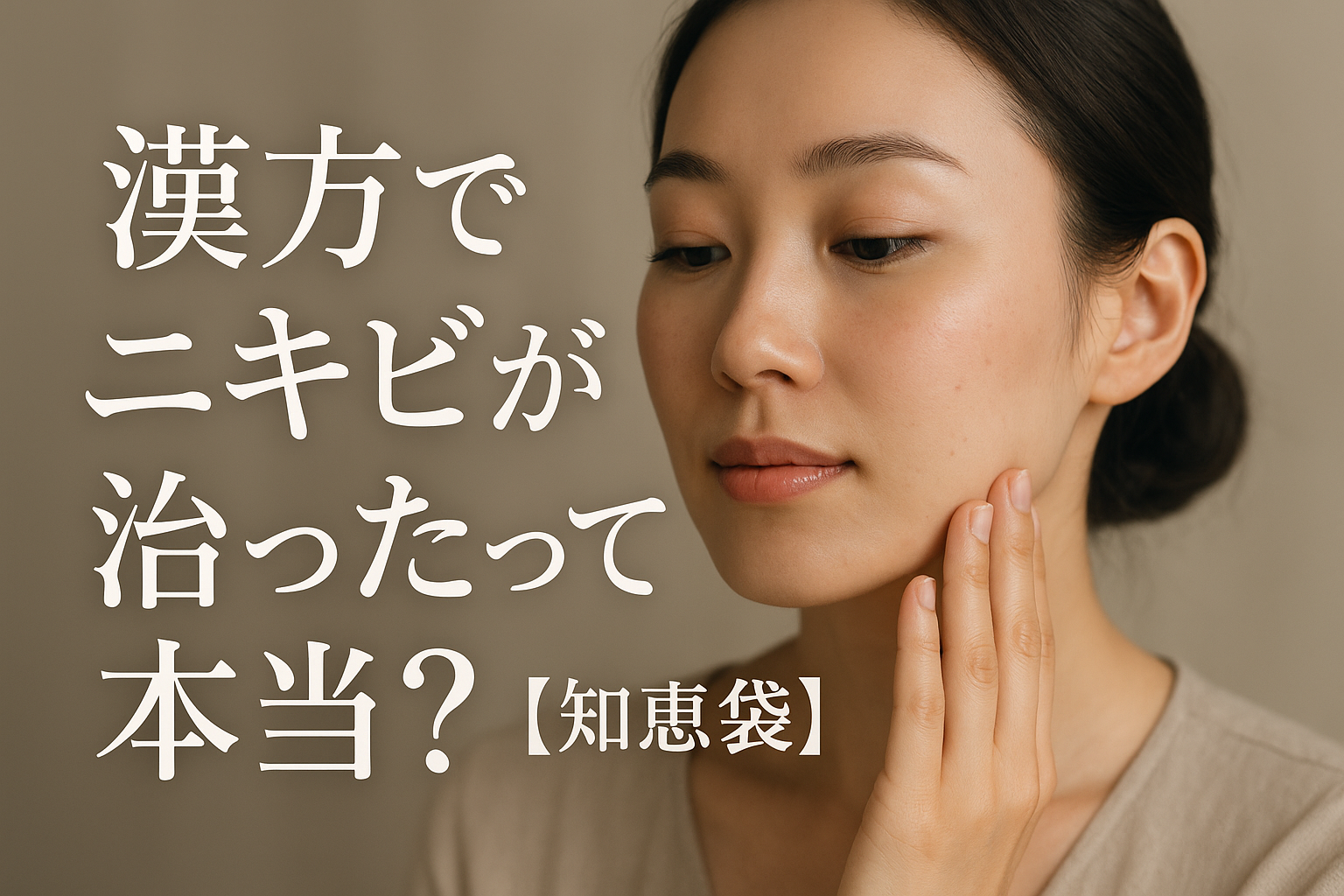 漢方でニキビが治ったって本当？【知恵袋】