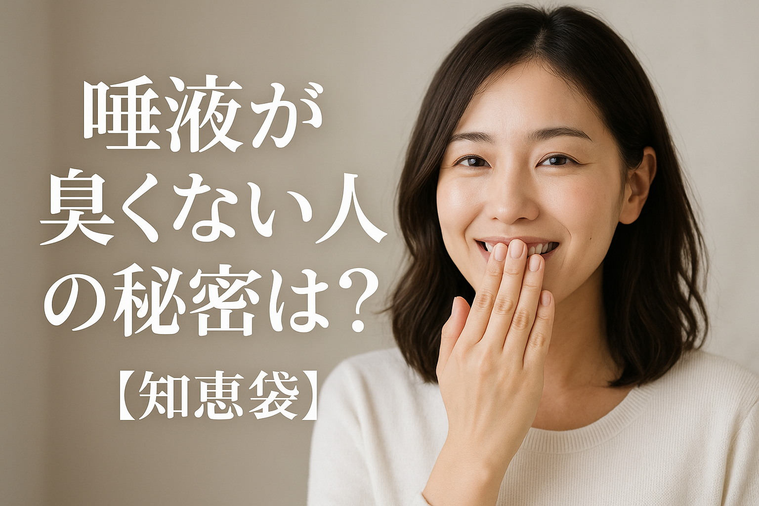 唾液が臭くない人の秘密は？【知恵袋】