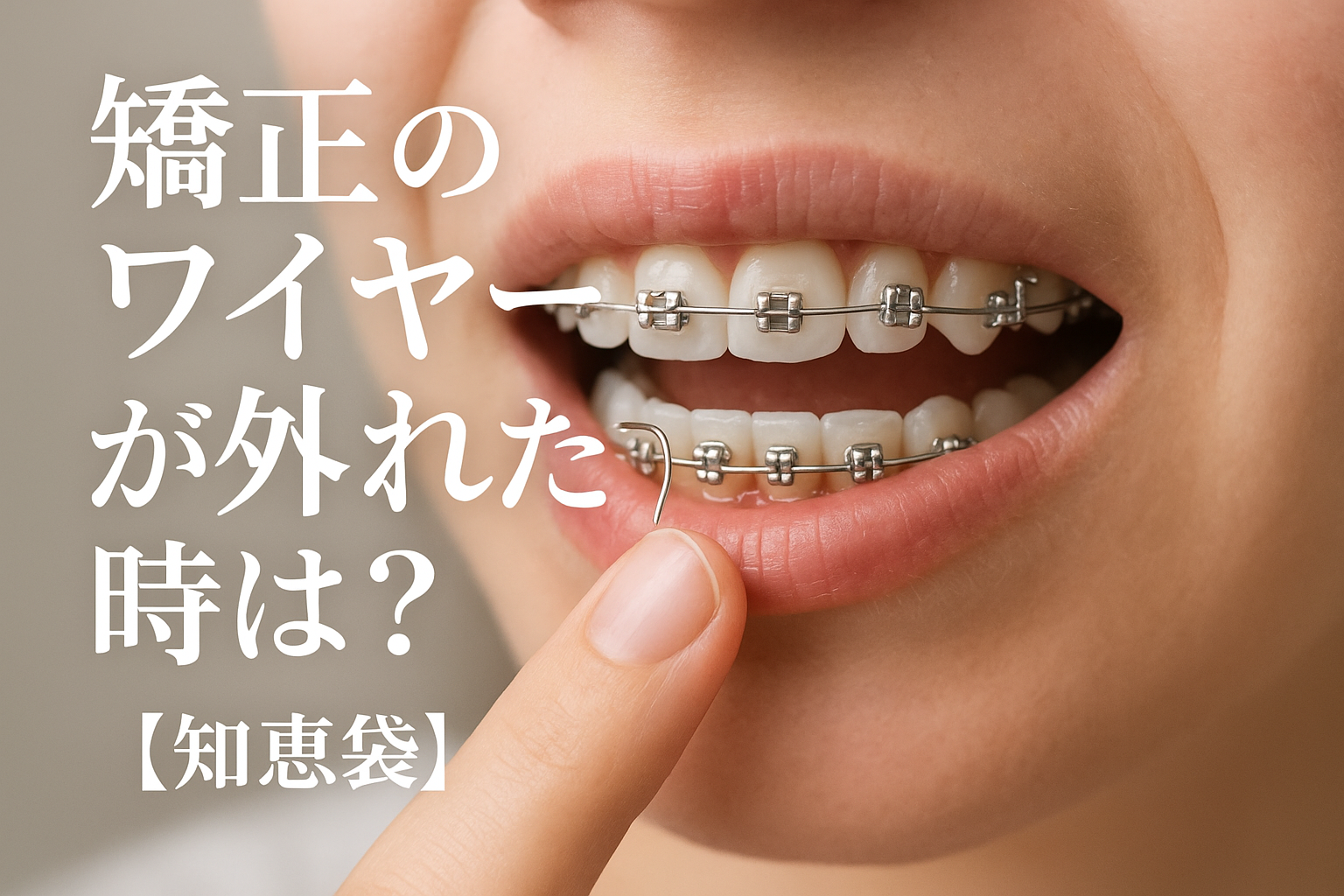 矯正のワイヤーが外れた時は?【知恵袋】