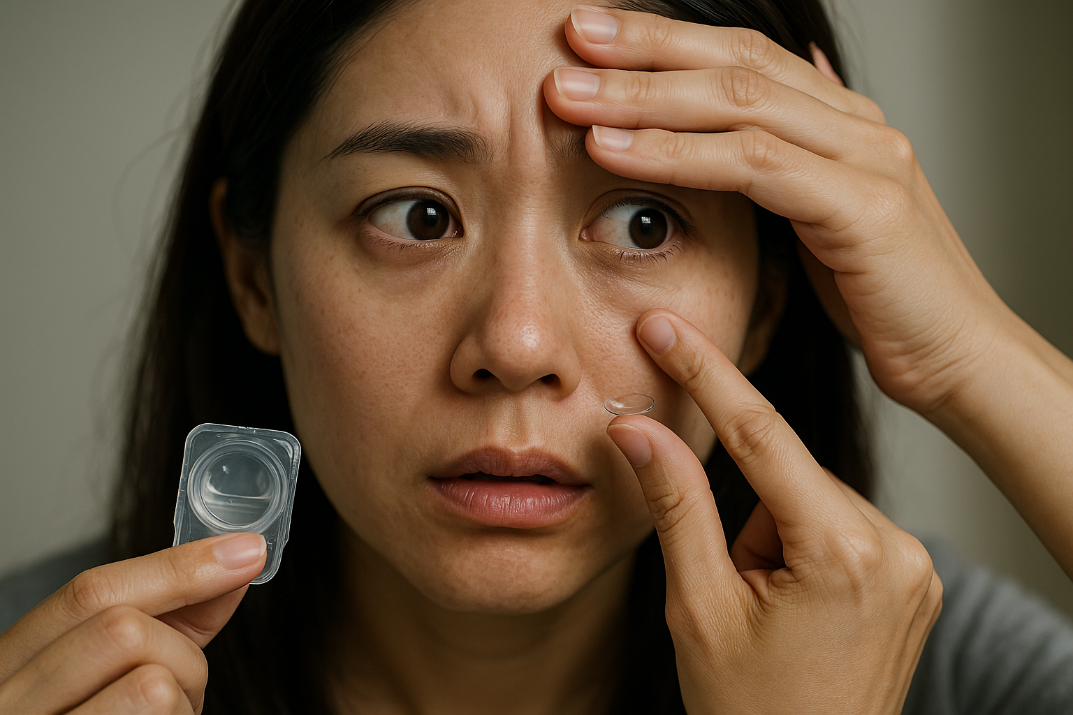 ワンデーコンタクトを2日使うと失明リスクが上がる